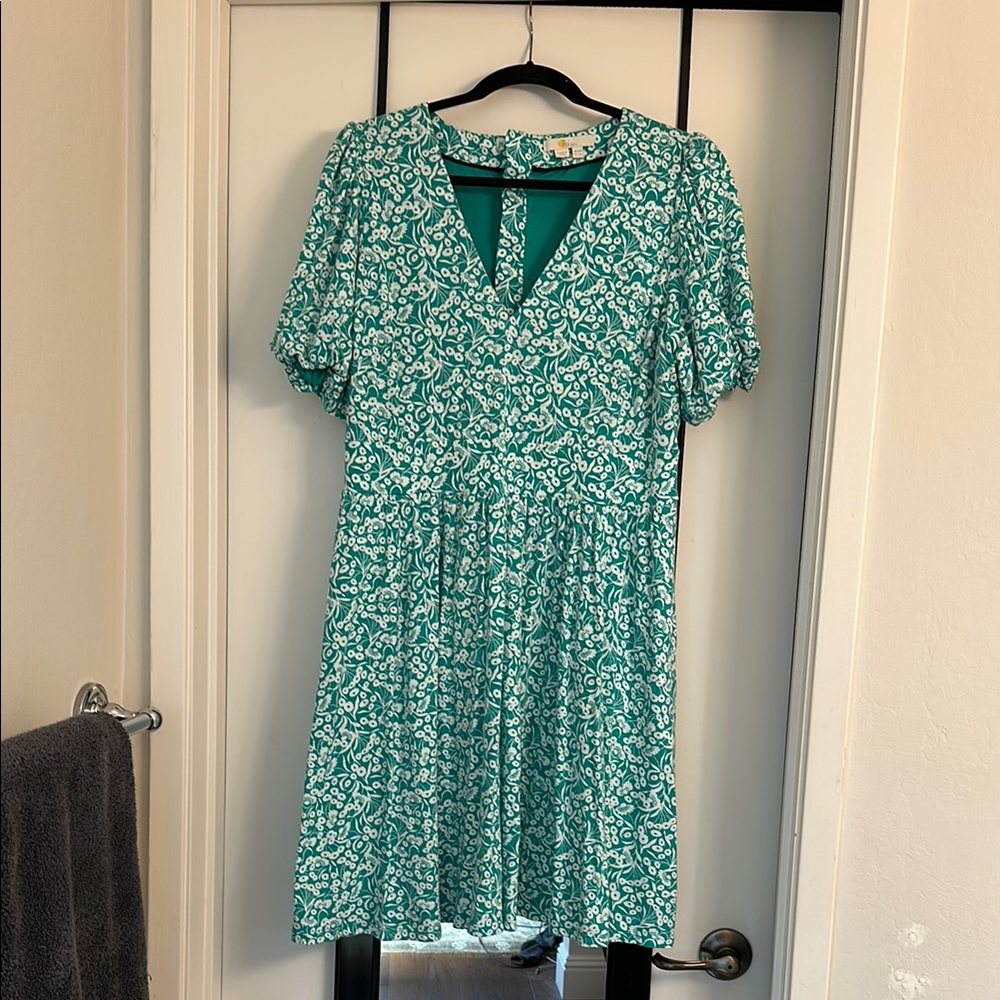 Boden Floral Dress with cut out